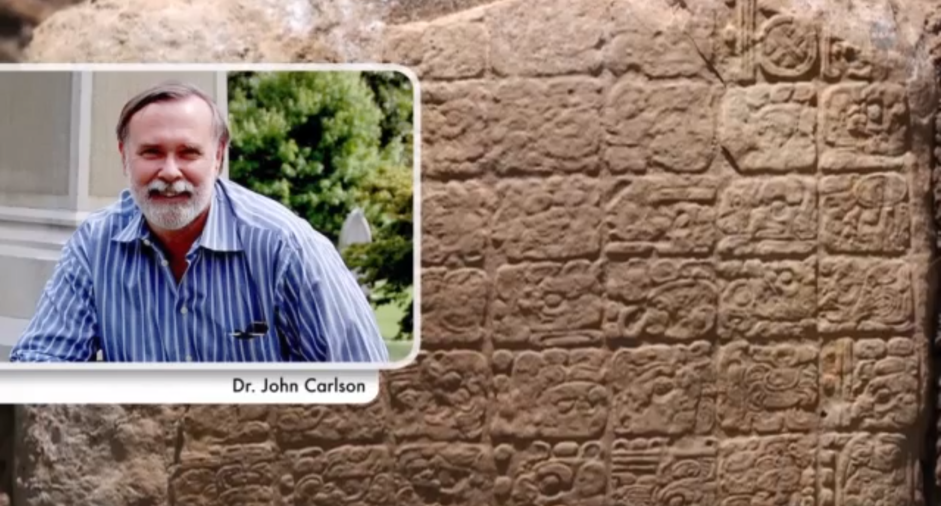 Dr. John Carlson som forskat om mayafolkets kultur i 35 år medverkar i videon.